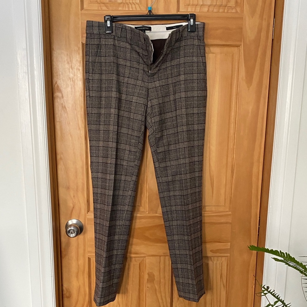 Women’s Brown Plaid Pants